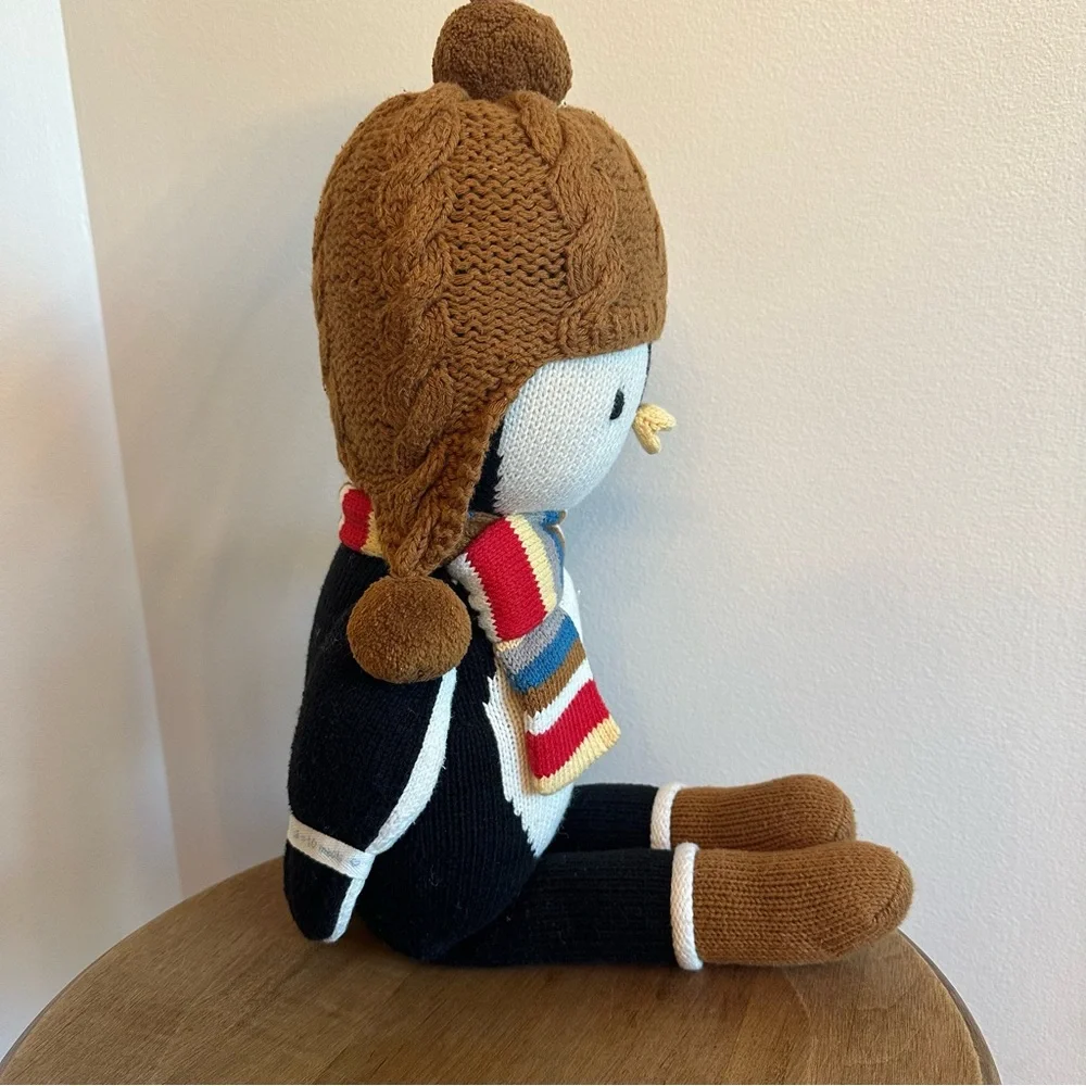 SOLD- Cuddle and Kind 20 Inch Everest Penguin Plush Stuffed Knit Doll Hat Peru - Picture 11 of 11